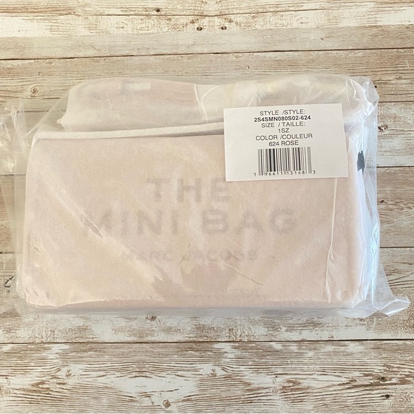 MARC JACOBS ROSE PINK THE LEATHER MINI BAG - Picture 8 of 10